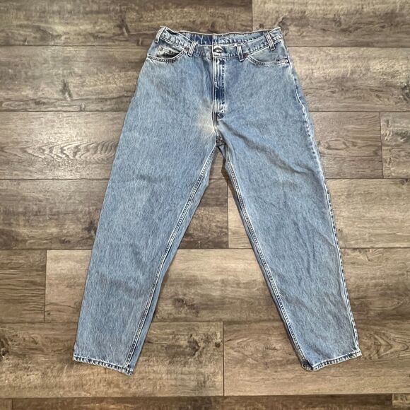 Vintage 90s Levi's 550 Jeans Loose Fit Tapered Leg Jeans Made in USA Men's 36x32 - Picture 1 of 8